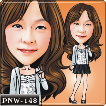 女生人像Q版漫畫PNW-148